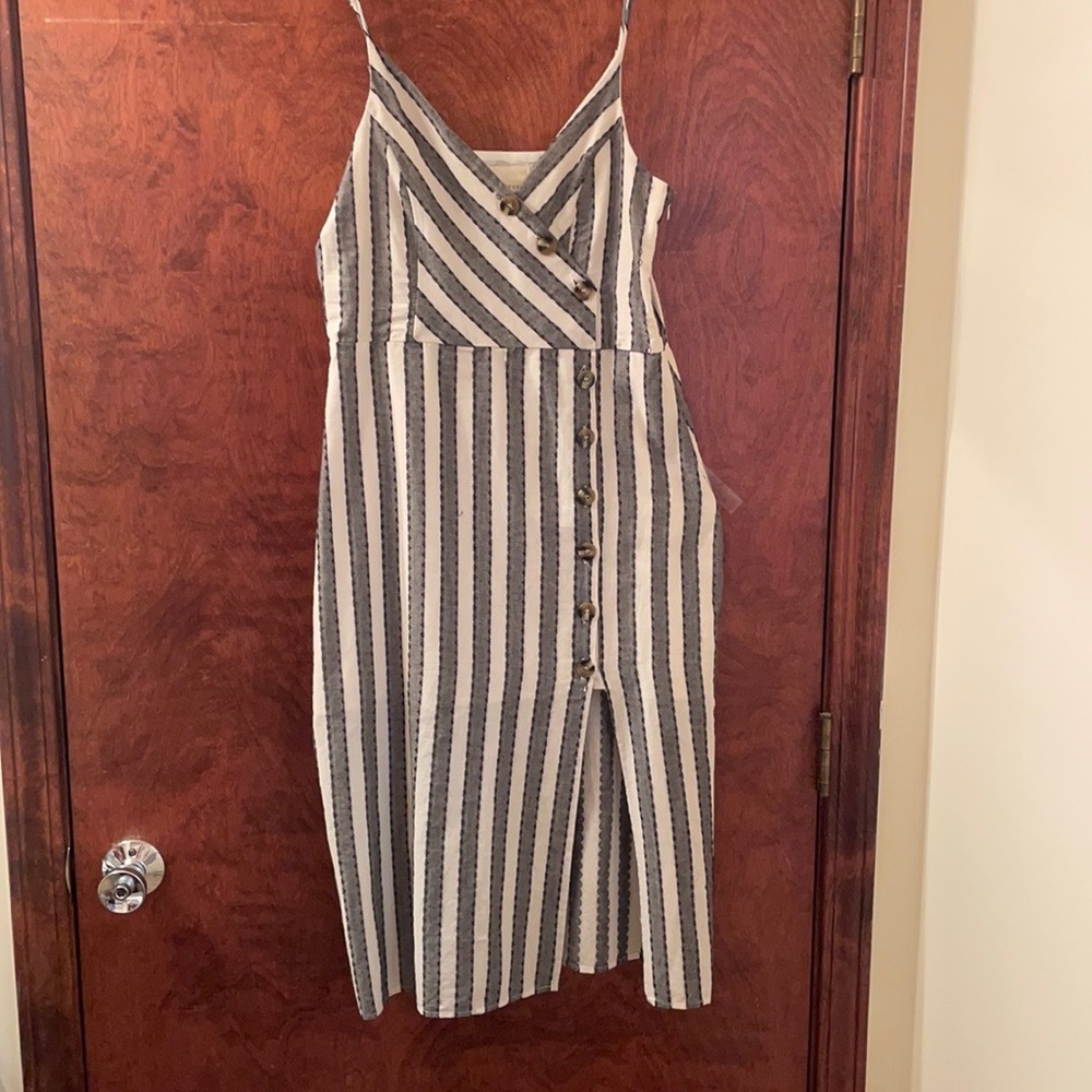 Striped Midi Dress